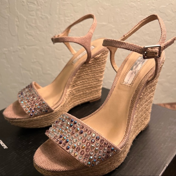 INC International Concepts Women Peach Beige Wedge - Picture 2 of 6